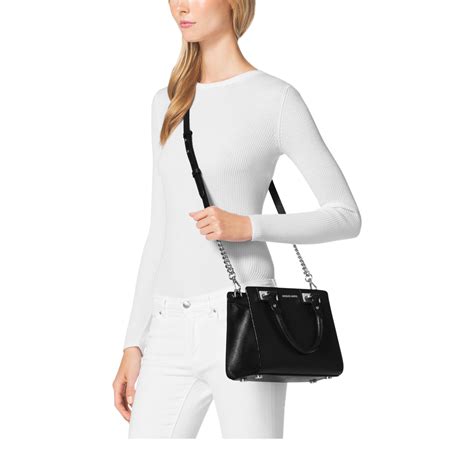 michael kors quinn|Quinn Small Patent Saffiano Leather Satchel .